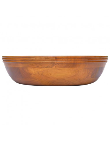 Lavabo in Legno Massello di Teak Φ40x10 cm