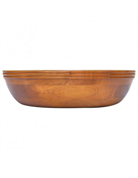 Lavabo in Legno Massello di Teak Φ40x10 cm