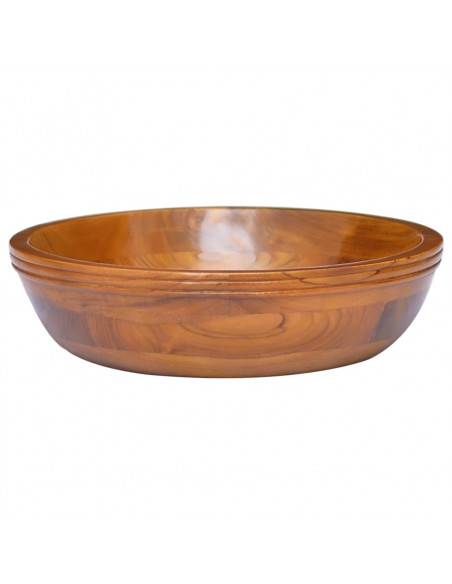 Lavabo in Legno Massello di Teak Φ40x10 cm