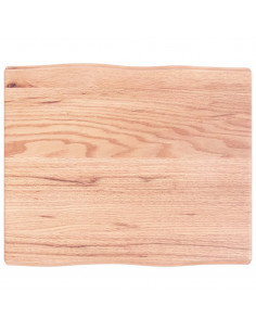 Piano Tavolo Marrone Chiaro 60x50x(2-4) cm Rovere Non Trattato 2