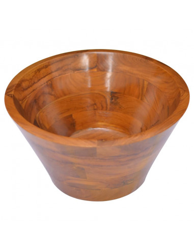 Lavabo in Legno Massello di Teak Φ40x20 cm