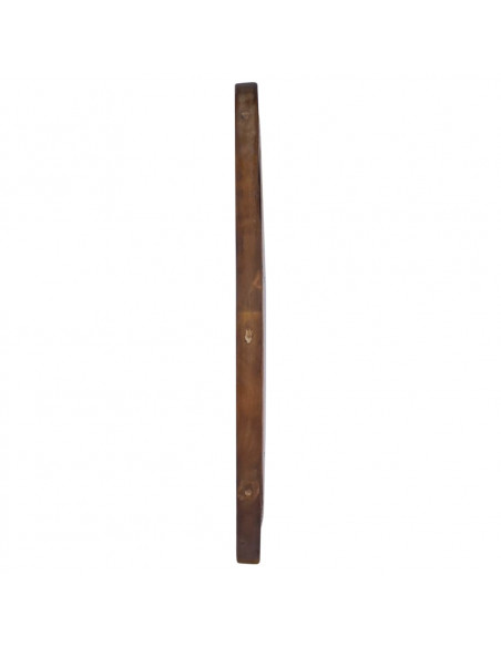 Specchio da Parete 60 cm in Legno di Teak Rotondo