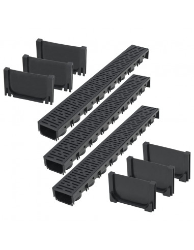 Canalette di Drenaggio in Plastica 3 m