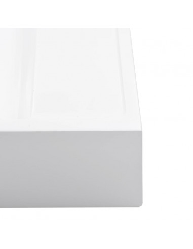 Lavandino 50x50x12,3 cm Blocco in Marmo/Minerale Bianco