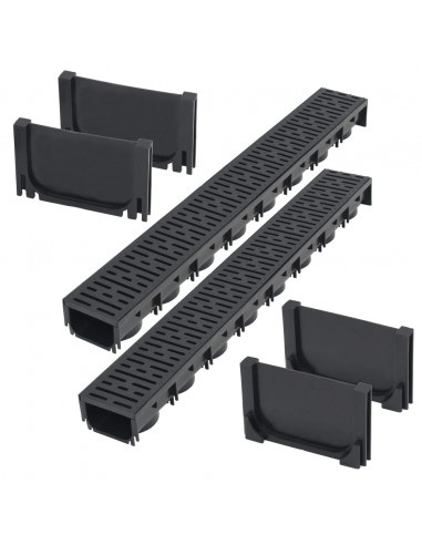 Canalette di Drenaggio in Plastica 2 m