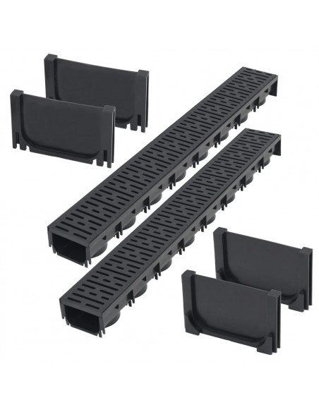 Canalette di Drenaggio in Plastica 2 m