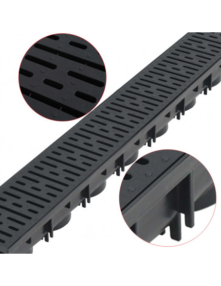 Canalette di Drenaggio in Plastica 2 m