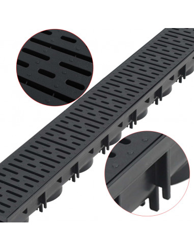 Canalette di Drenaggio in Plastica 4 m