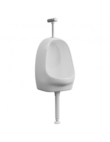 Orinatoio Sospeso con Sciacquone in Ceramica Bianco