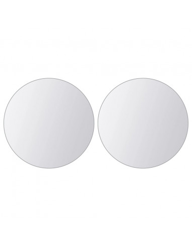 Piastrelle a Specchio 16 pz Rotonde in Vetro