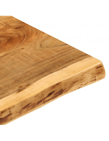 Piano per Lavabo Bagno in Massello di Acacia 114x52x4 cm