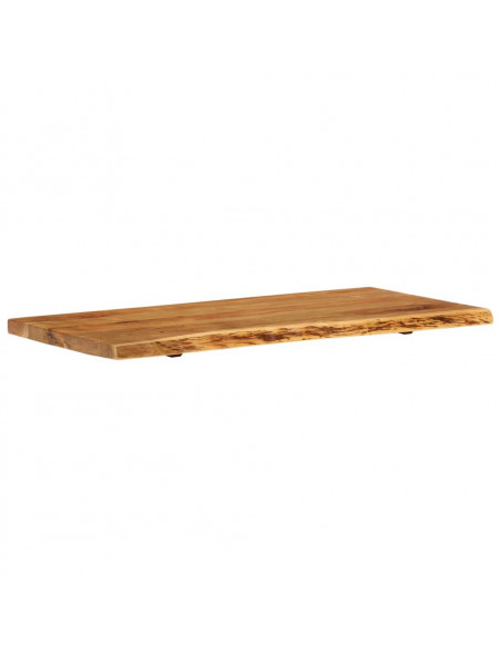 Piano per Lavabo Bagno in Massello di Acacia 114x52x4 cm