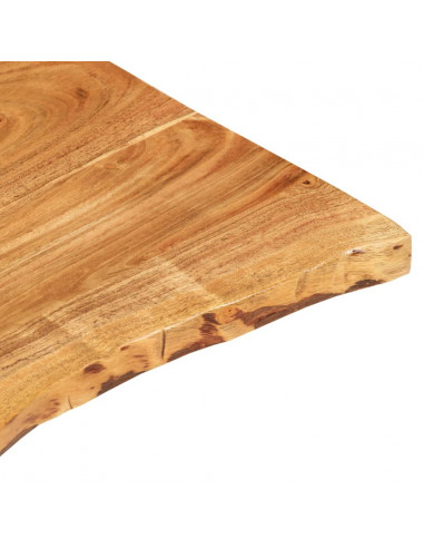 Piano per Lavabo Bagno in Massello di Acacia 58x52x2,5 cm