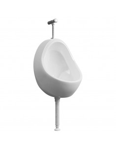 Orinatoio Sospeso con Sciacquone in Ceramica Bianco 2