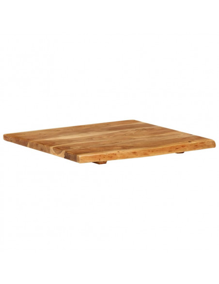 Piano per Lavabo Bagno in Massello di Acacia 58x52x2,5 cm
