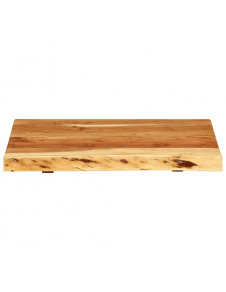 Piano per Lavabo Bagno in Massello di Acacia 58x52x3,8 cm