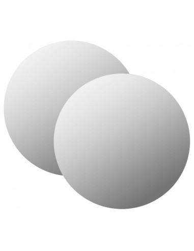 Specchi da Parete 2 pz 40 cm in Vetro Circolari