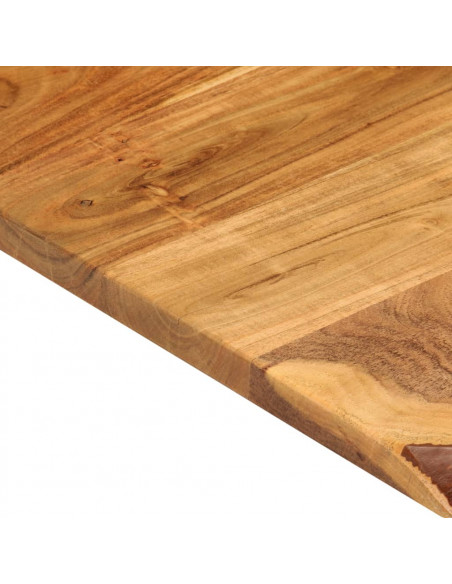 Piano per Vanità Bagno in Massello di Acacia 100x52x2,5 cm