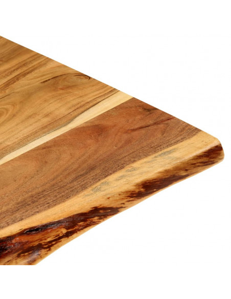 Piano per Vanità Bagno in Massello di Acacia 100x52x2,5 cm
