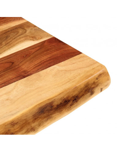 Piano per Vanità Bagno in Massello di Acacia 100x52x3,8 cm