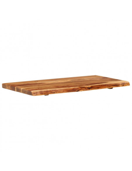 Piano per Vanità Bagno in Massello di Acacia 100x52x3,8 cm