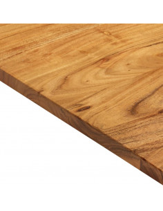 Piano per Vanità Bagno in Massello di Acacia 140x52x2,5 cm 2