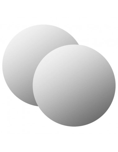 Specchi da Parete 2 pz 60 cm in Vetro Circolari
