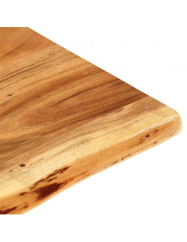 Piano per Vanità Bagno in Massello di Acacia 140x52x2,5 cm