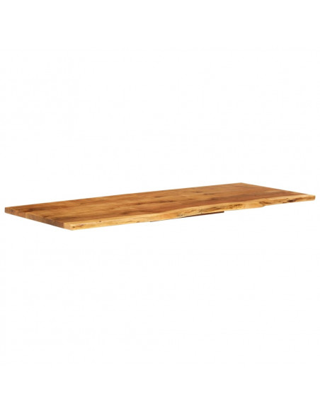 Piano per Vanità Bagno in Massello di Acacia 140x52x2,5 cm