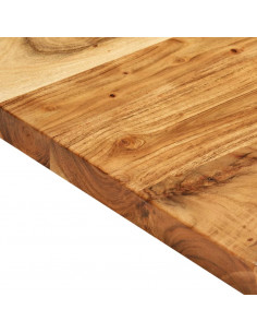 Piano per Vanità Bagno in Massello di Acacia 140x52x3,8 cm 2