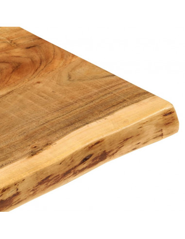 Piano per Vanità Bagno in Massello di Acacia 140x52x3,8 cm