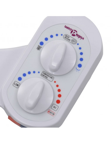 Bidet Accessorio per WC Acqua Calda e Fredda a Ugello Singolo