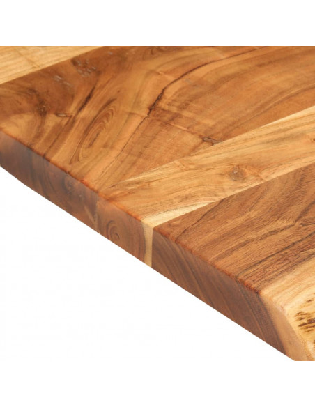 Piano per Vanità Bagno in Massello di Acacia 80x52x3,8 cm