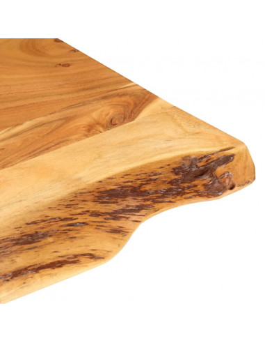 Piano per Vanità Bagno in Massello di Acacia 80x52x3,8 cm