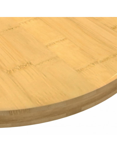 Piano del Tavolo Ø70x2,5 cm in Bambù