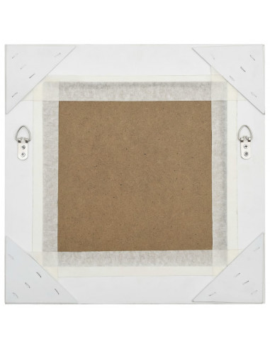 Specchio da Parete Stile Barocco 40x40 cm Argento