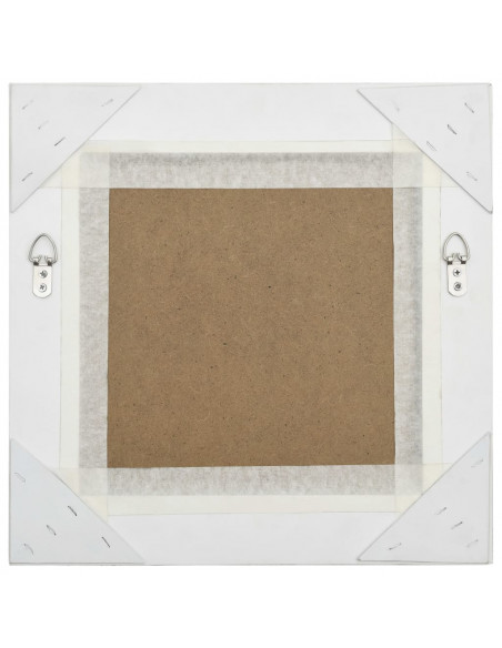 Specchio da Parete Stile Barocco 40x40 cm Argento