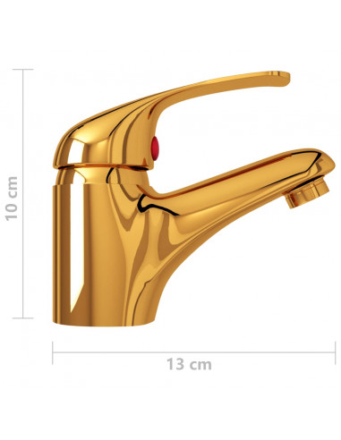 Rubinetto Miscelatore Oro 13x10 cm
