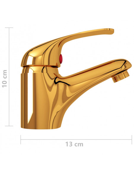 Rubinetto Miscelatore Oro 13x10 cm
