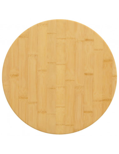 Piano del Tavolo Ø50x2,5 cm in Bambù