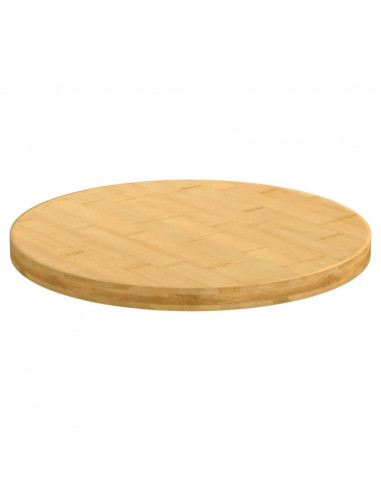 Piano del Tavolo Ø50x2,5 cm in Bambù