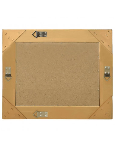 Specchio da Parete Stile Barocco 50x40 cm Oro