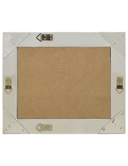 Specchio da Parete Stile Barocco 50x40 cm Argento