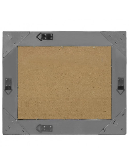 Specchio da Parete Stile Barocco 50x40 cm Nero