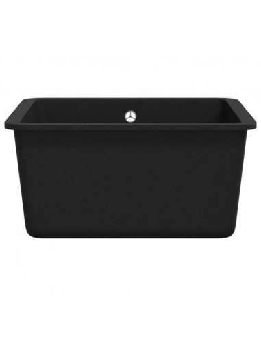 Lavello da Cucina in Granito Vasca Singola Nero