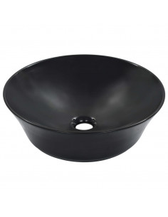 Lavandino 41x12,5 cm in Ceramica Nero 2