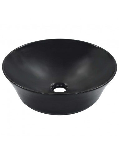 Lavandino 41x12,5 cm in Ceramica Nero