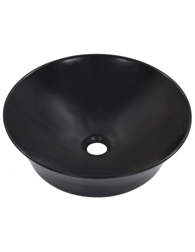 Lavandino 41x12,5 cm in Ceramica Nero