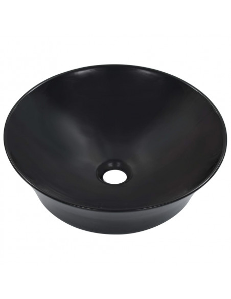 Lavandino 41x12,5 cm in Ceramica Nero