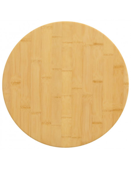 Piano del Tavolo Ø40x4 cm in Bambù